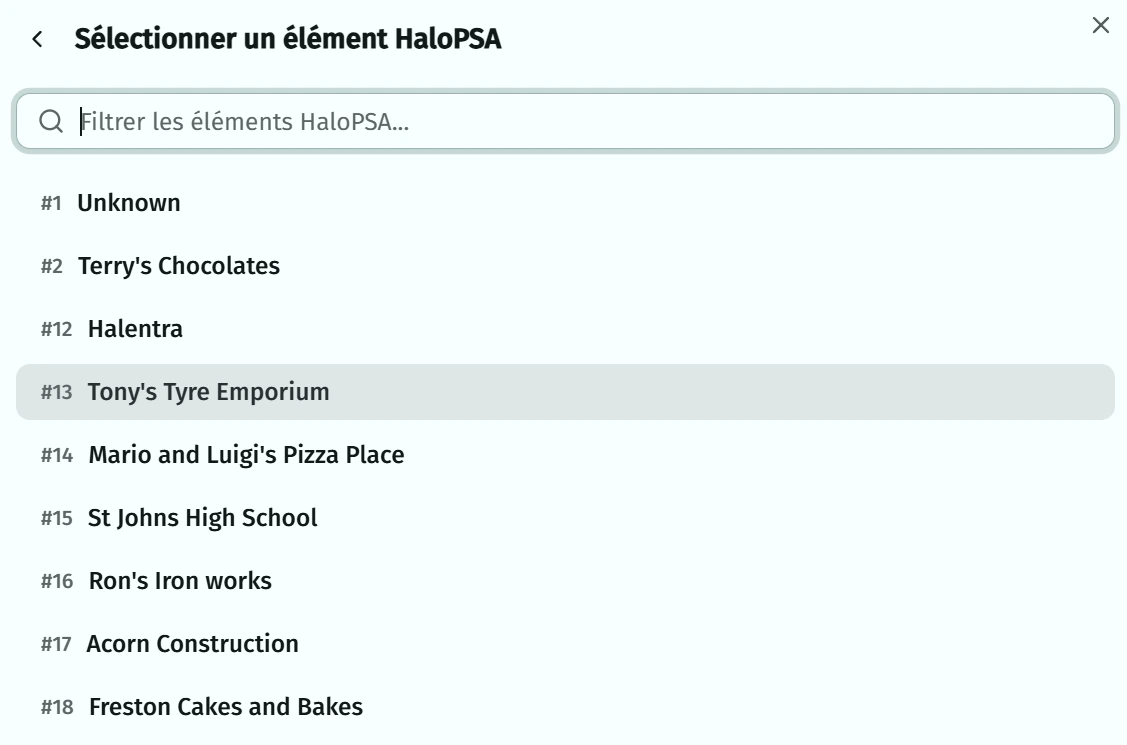 Customer mapping step 2 example