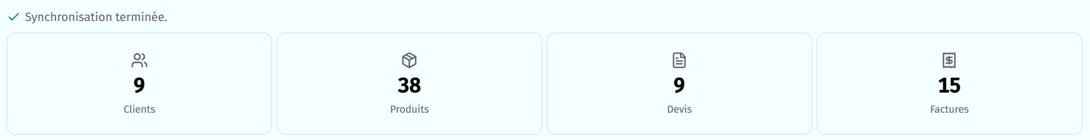 Initial synchronization completed